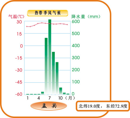 热带季风气候（印度孟买）