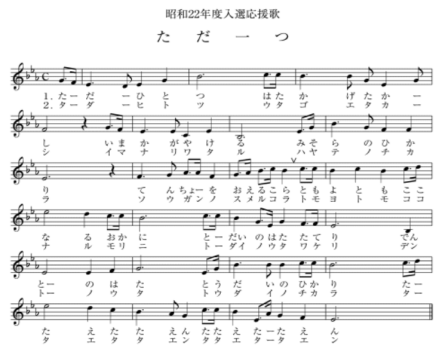 校歌曲谱