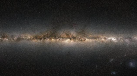 盖亚望远镜公布的银河系恒星照片。