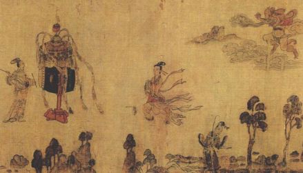 《龙凤仕女图》，东周