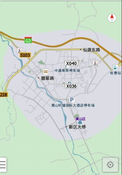 黄山城市交通图