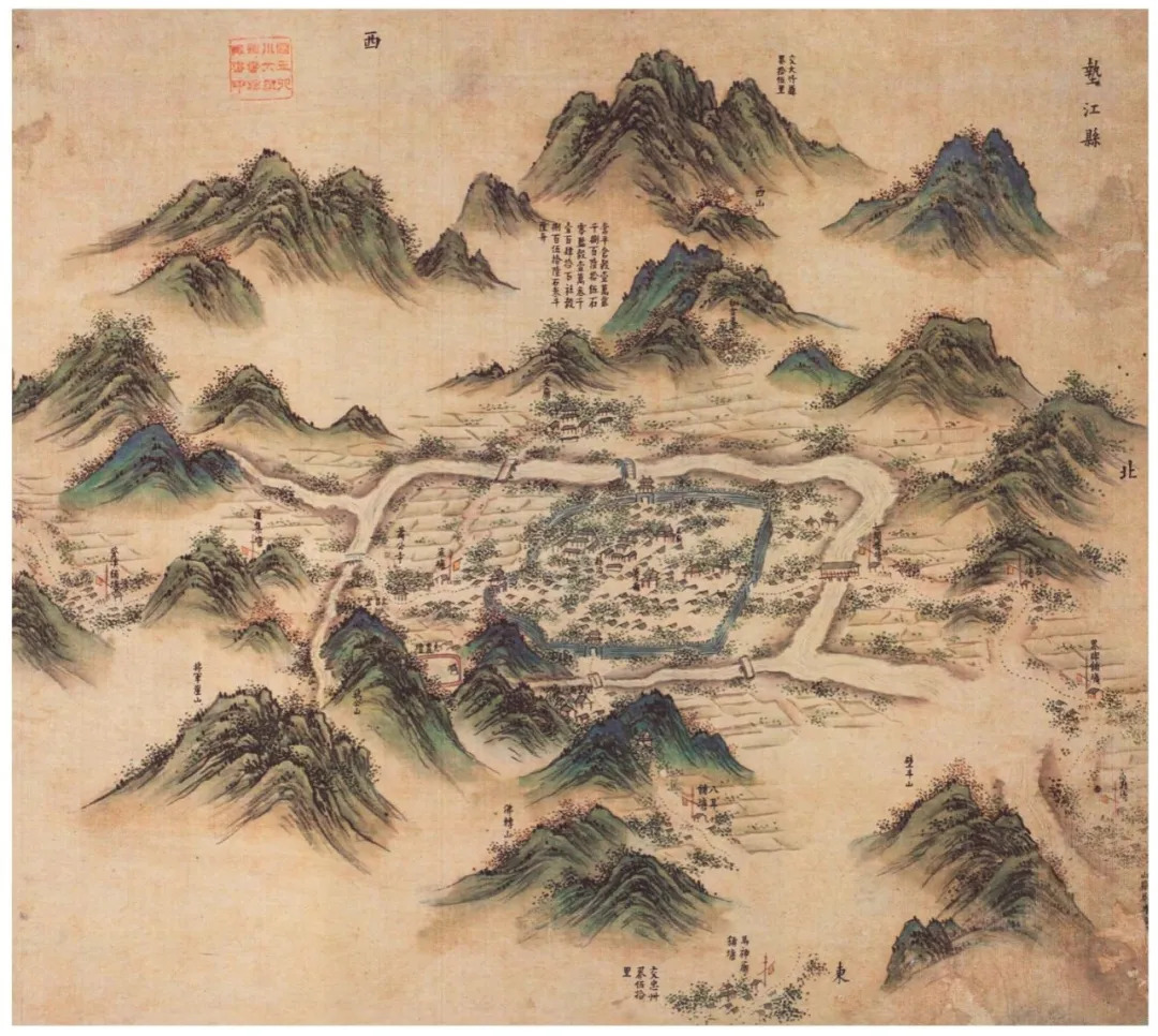 清乾隆时期的垫江县地图