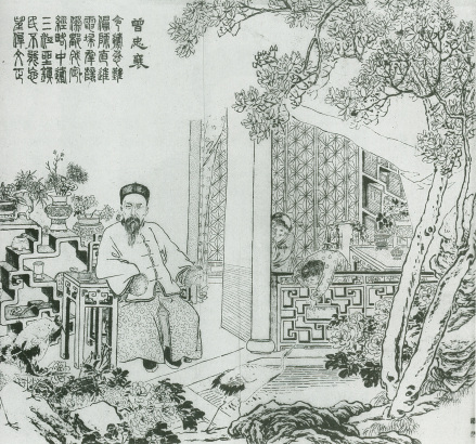 曾国荃坐姿像，取自吴友如绘《紫光阁功臣小像》 
