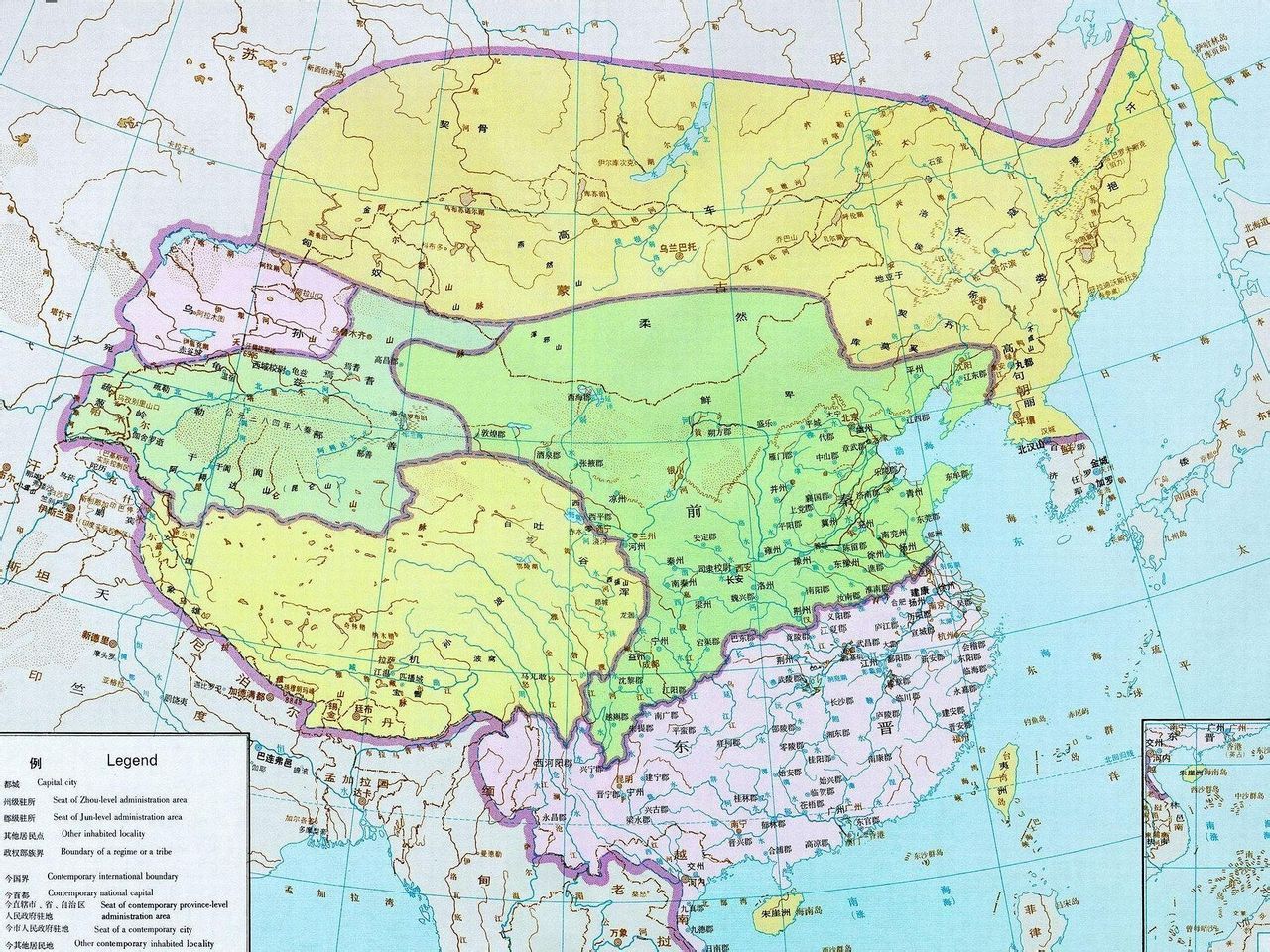 南北形势图