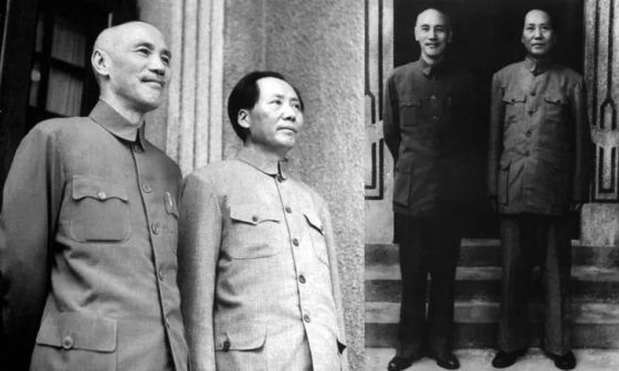 蒋介石与毛泽东的中山装形象