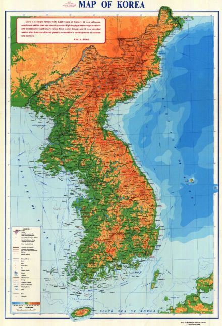 朝鲜半岛地图