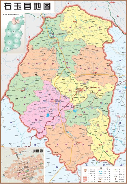 右玉县地图