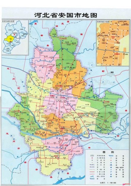 安国市地图