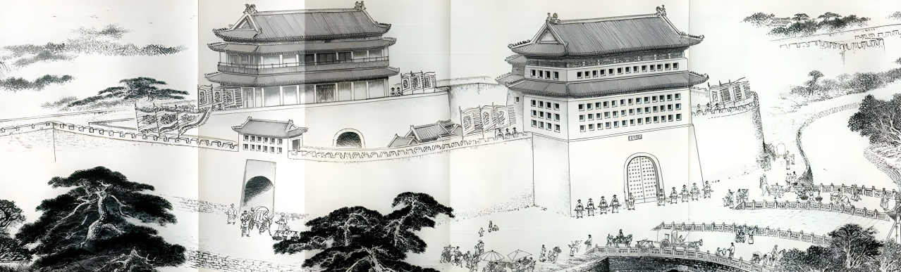 图为《京门九衢图》分段画卷——正阳门篇鉴赏