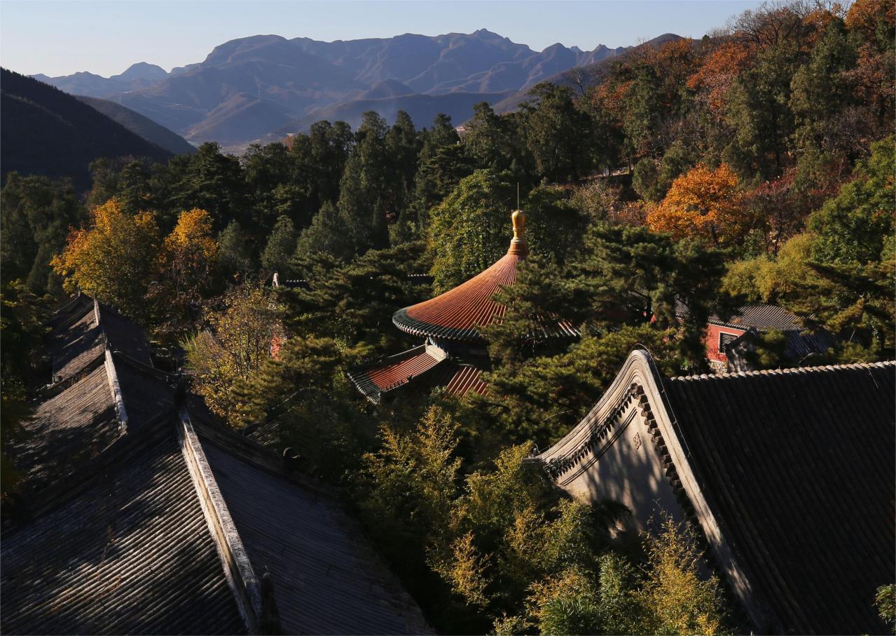 俯瞰潭柘寺