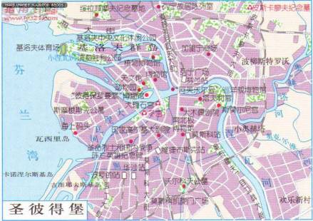 圣彼得堡市区图