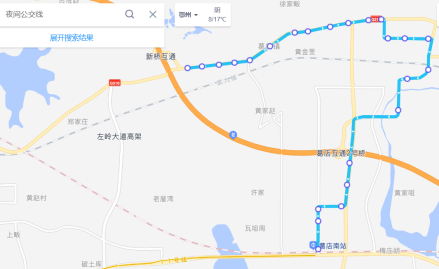 夜间公交线路走向