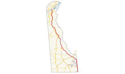 特拉华州公路简图