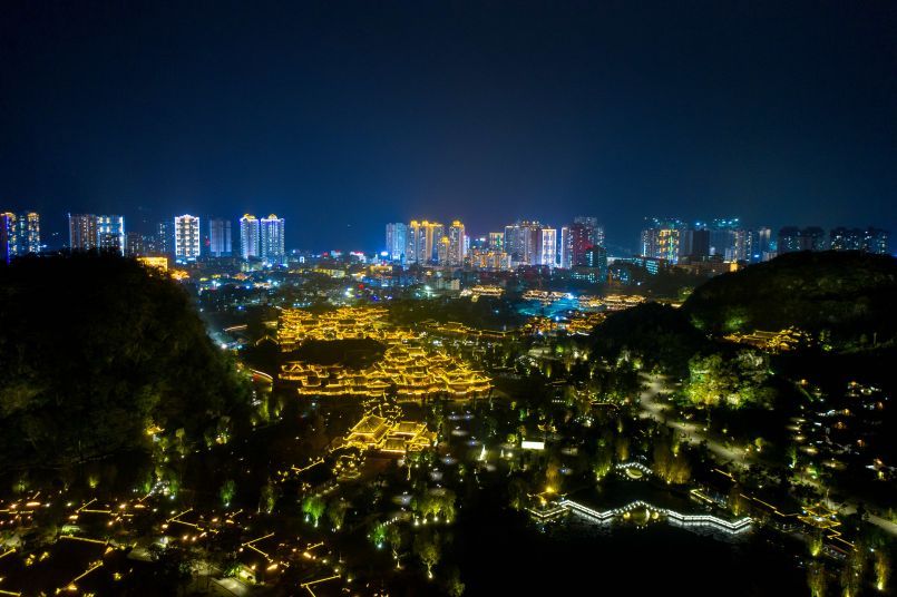 织金古城夜景
