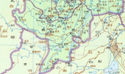 西汉冀州魏郡邺县位置图
