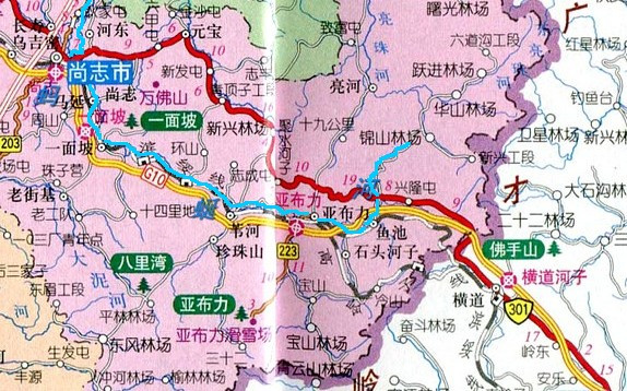 蚂蜒河位置及走向