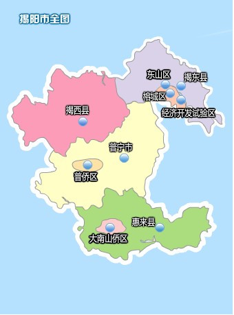 揭阳市行政图