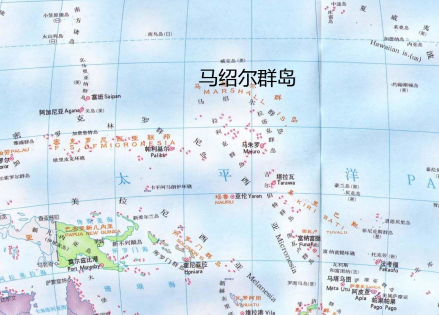 马绍尔群岛地图