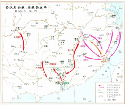 西汉与南越、闽越的战争 