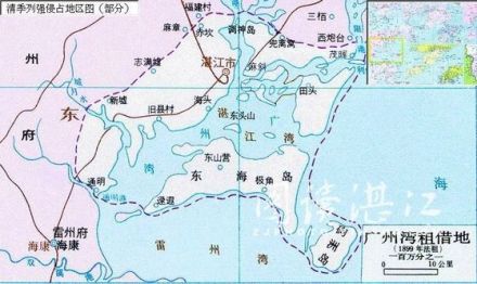 广州湾租借地地图