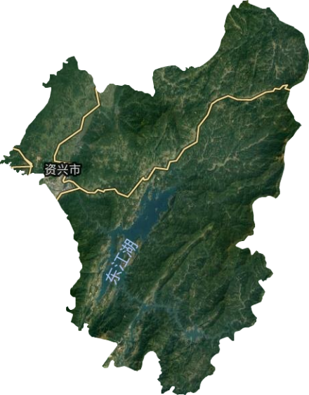 资兴市卫星地图