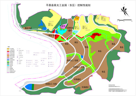 平昌县星光工业园（东区）规划图