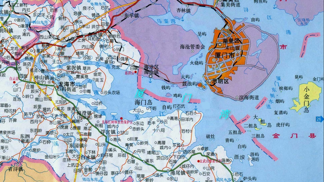 厦门湾的位置及境域