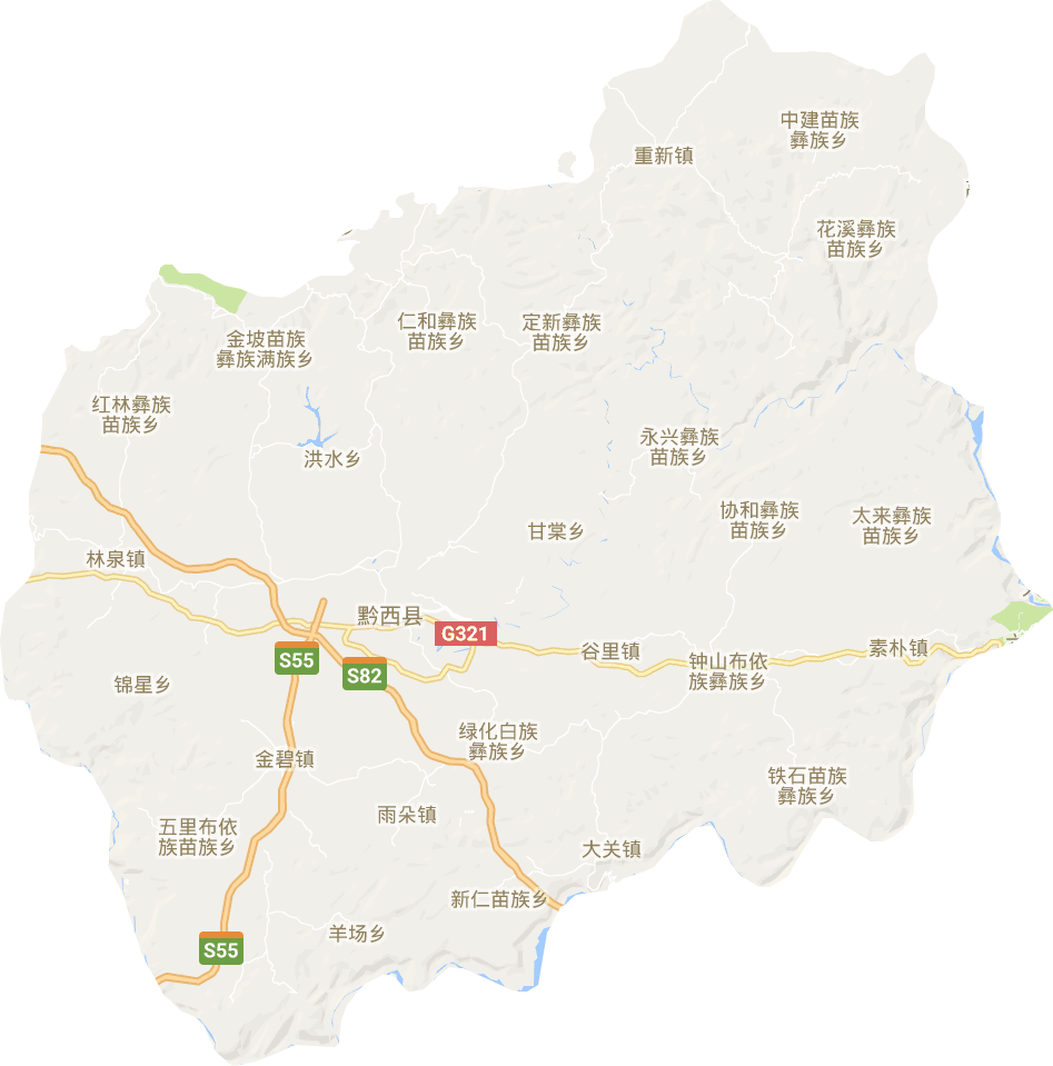 黔西市电子地图