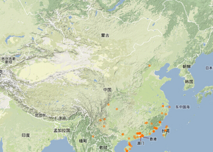 荔枝分布范围