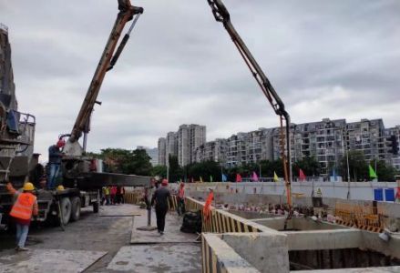 浦上大道站施工现场