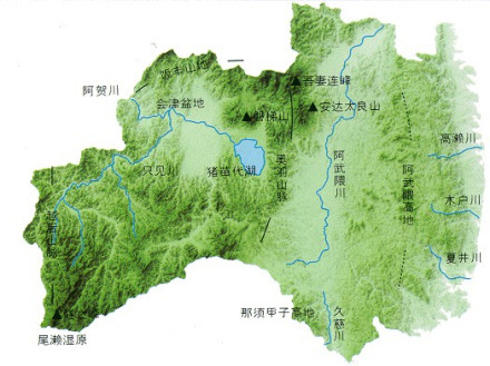 福岛县地形地貌 