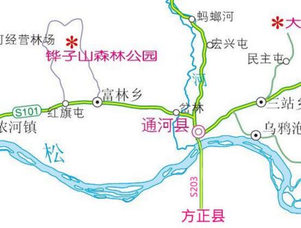 通河县区位