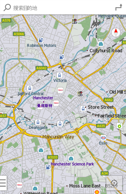 曼彻斯特城市交通图-最新erlinyou版