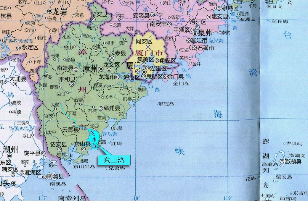 东山湾的位置