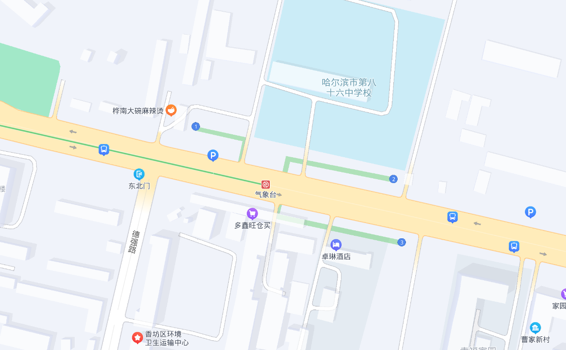 气象台站车站周边示意图