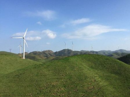 南山风电场的风电机