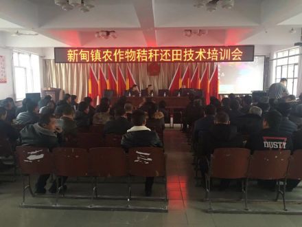 新甸镇农作物秸秆还田技术培训会
