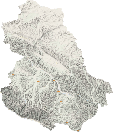 石渠县地形图 