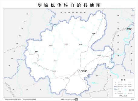 罗城县标准地图