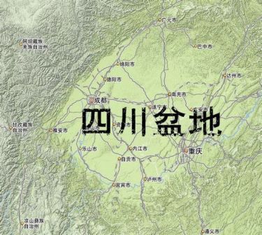 四川盆地内的城市