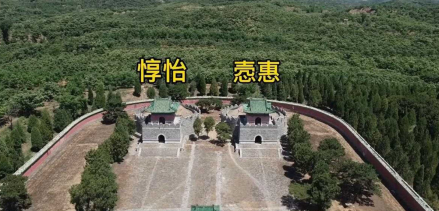 景陵皇贵妃园寝墓位分布图