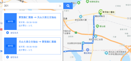 301线路走向