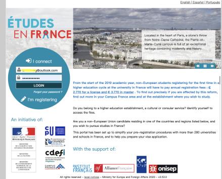 法国高等教育署Campus France留学申请平台
