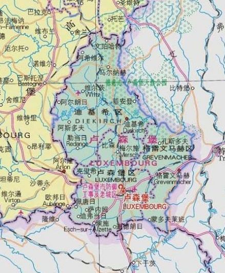 卢森堡地图