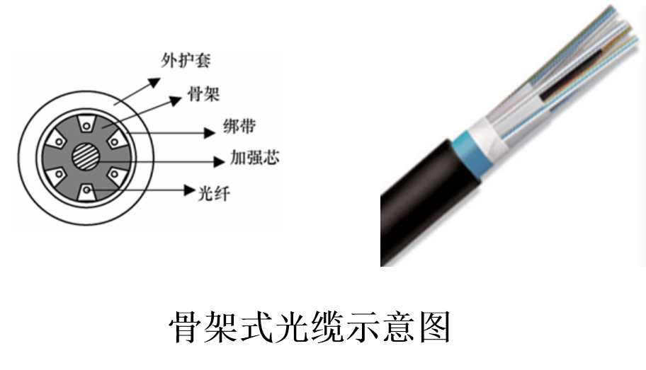 骨架式光缆示意图