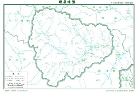 理县地图