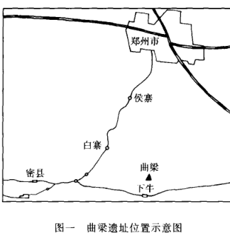曲梁遗址位置图
