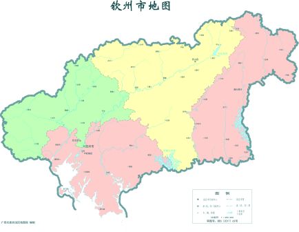  钦州市标准地图（政区版）