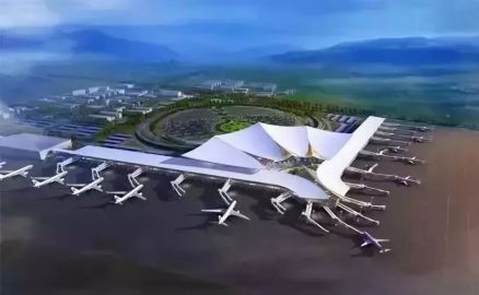 拉萨贡嘎机场T3航站区效果图