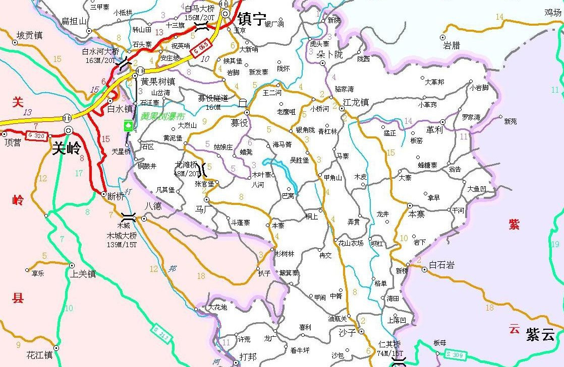 黄果树大瀑布地理位置及水系